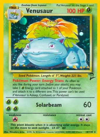 Venusaur Pokémon card #18