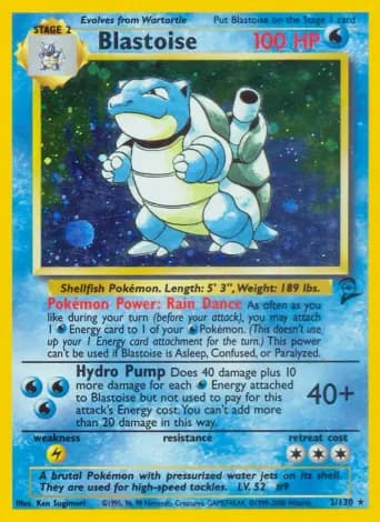 Blastoise Pokémon card #2