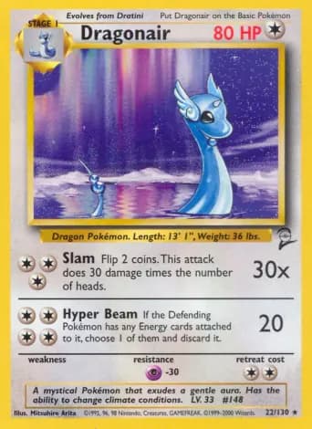 Dragonair Pokémon card #22
