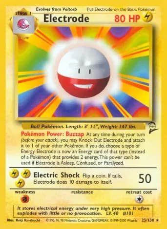 Electrode Pokémon card #25