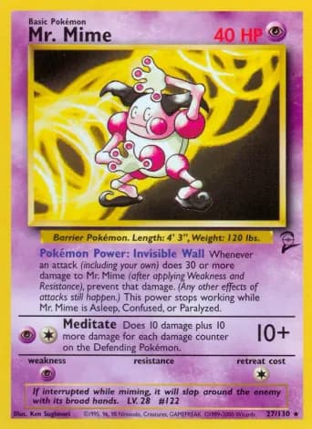 Mr. Mime Pokémon card #27