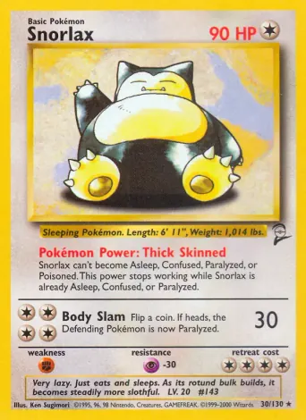 Snorlax Pokémon card #30