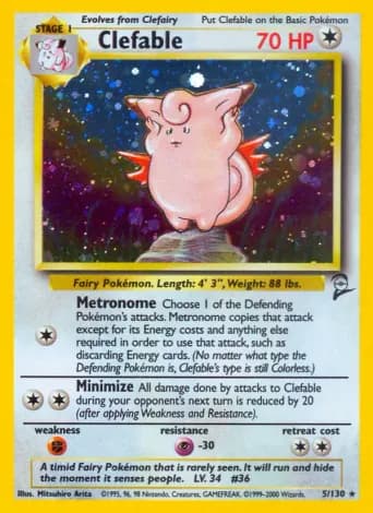 Clefable Pokémon card #5