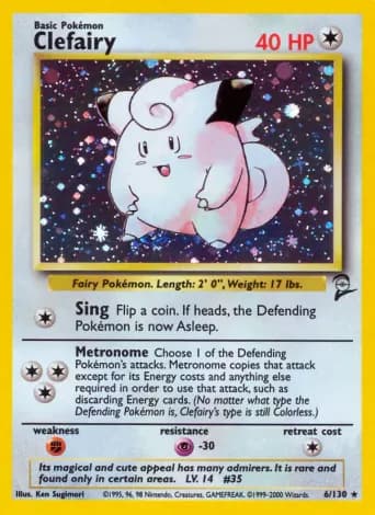 Clefairy Pokémon card #6
