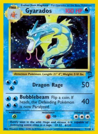 Gyarados Pokémon card #7