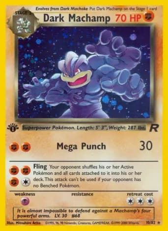 Dark Machamp Pokémon card #10