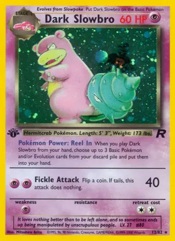 Dark Slowbro Pokémon card #12