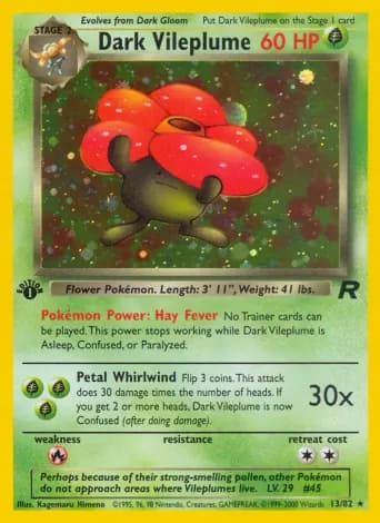 Dark Vileplume Pokémon card #13