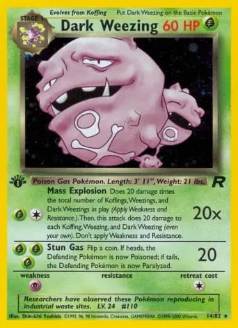 Dark Weezing Pokémon card #14