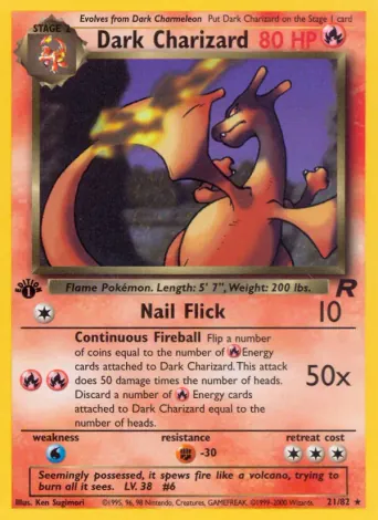 Dark Charizard Pokémon card #21
