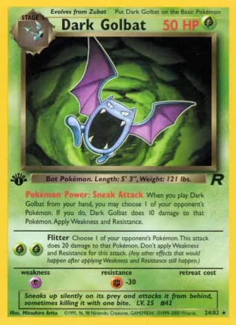 Dark Golbat Pokémon card #24