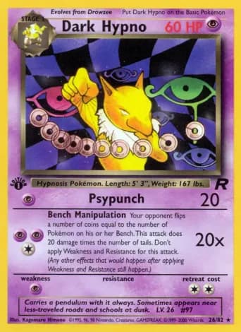 Dark Hypno Pokémon card #26