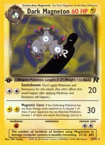 Dark Magneton Pokémon card #28