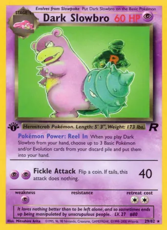 Dark Slowbro Pokémon card #29