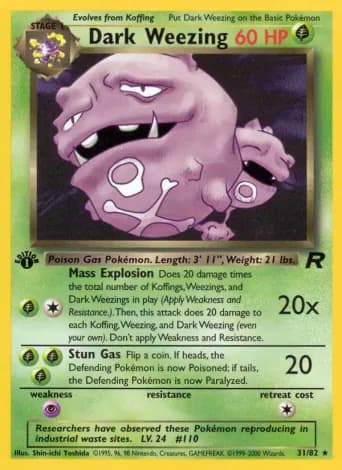 Dark Weezing Pokémon card #31