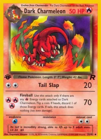 Dark Charmeleon Pokémon card #32