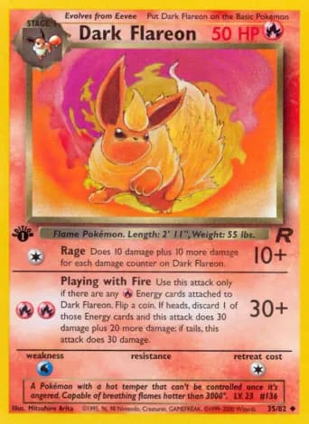 Dark Flareon Pokémon card #35