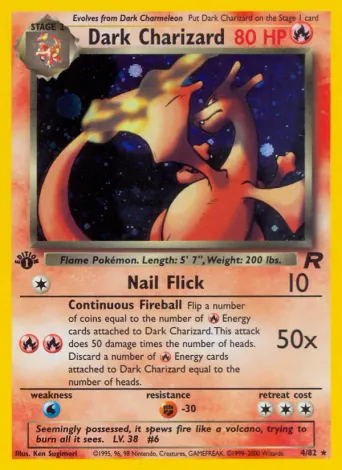 Dark Charizard Pokémon card #4