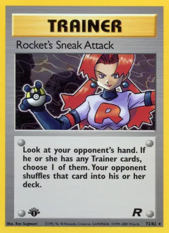 Rocket's Sneak Attack Pokémon card #72