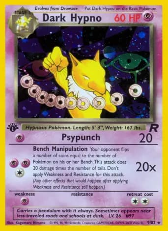 Dark Hypno Pokémon card #9