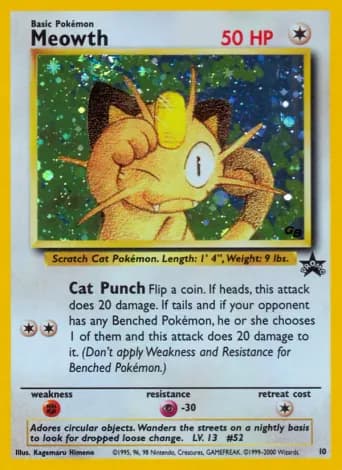 Meowth Pokémon card #10