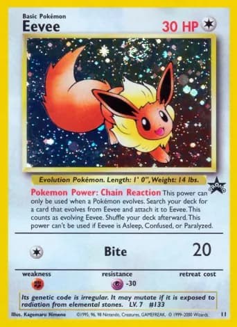 Eevee Pokémon card #11