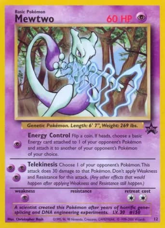 Mewtwo Pokémon card #12