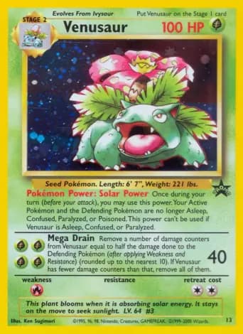 Venusaur Pokémon card #13