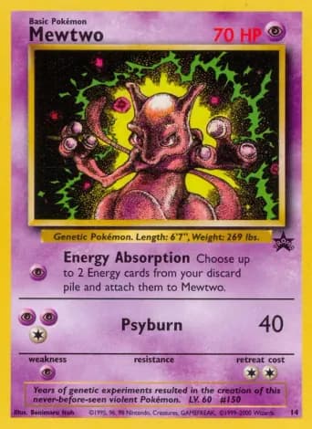 Mewtwo Pokémon card #14