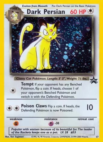 Dark Persian Pokémon card #17