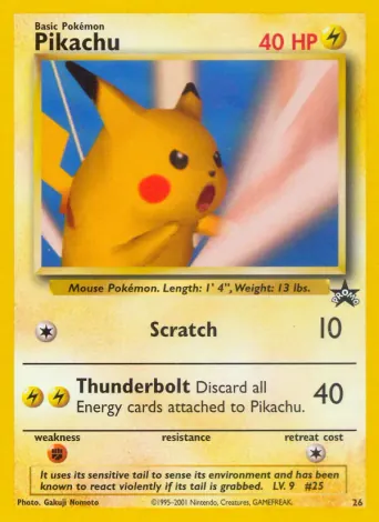 Pikachu Pokémon card #26