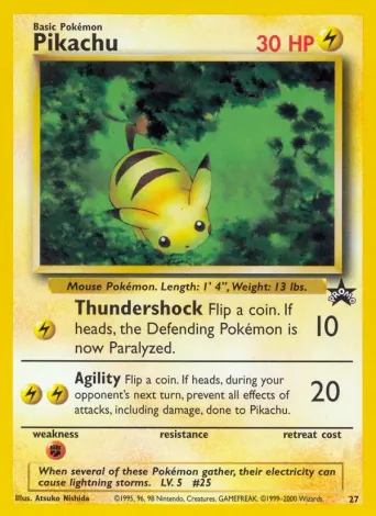 Pikachu Pokémon card #27