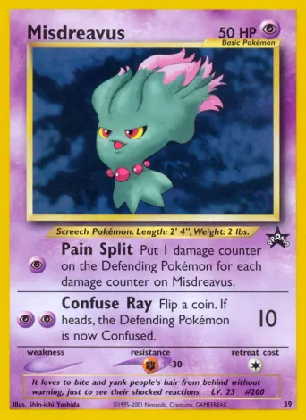 Misdreavus Pokémon card #39