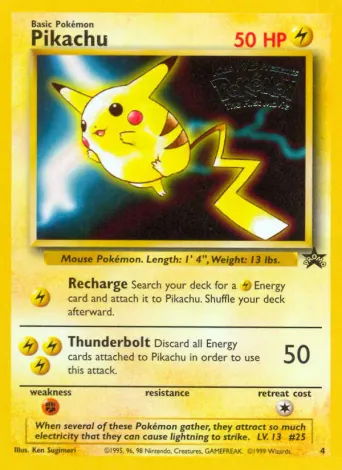 Pikachu Pokémon card #4