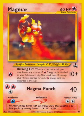 Magmar Pokémon card #44