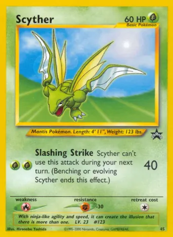 Scyther Pokémon card #45
