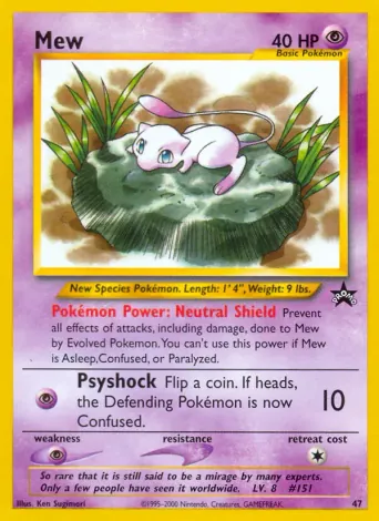 Mew Pokémon card #47