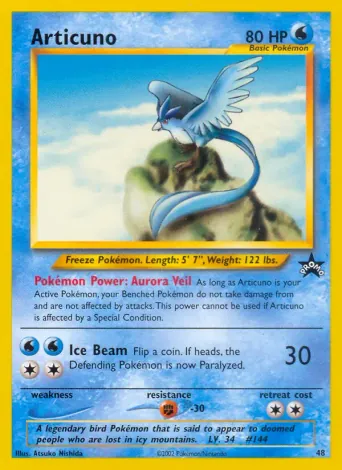 Articuno Pokémon card #48