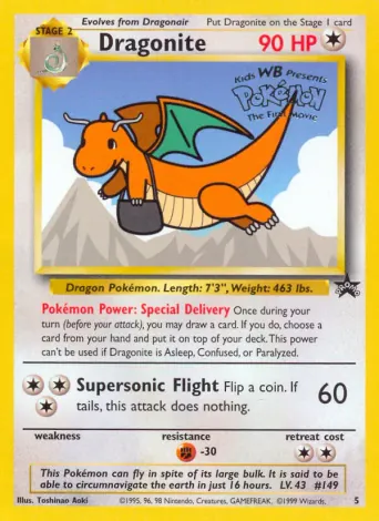 Dragonite Pokémon card #5