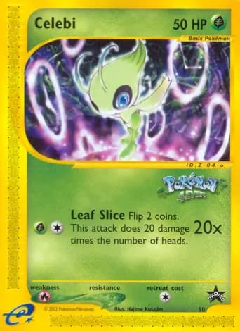 Celebi Pokémon card #50