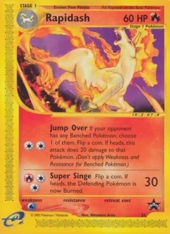 Rapidash Pokémon card #51