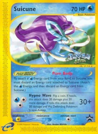 Suicune Pokémon card #53