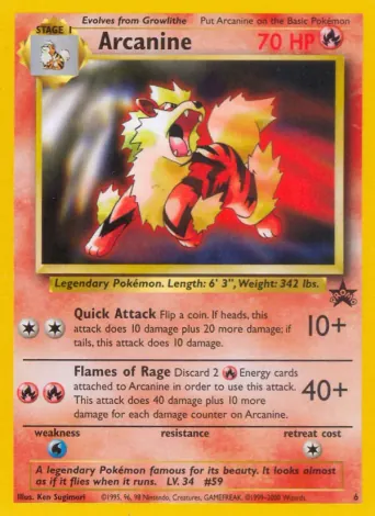 Arcanine Pokémon card #6