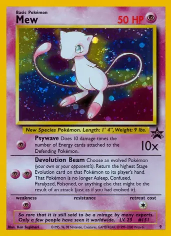 Mew Pokémon card #9
