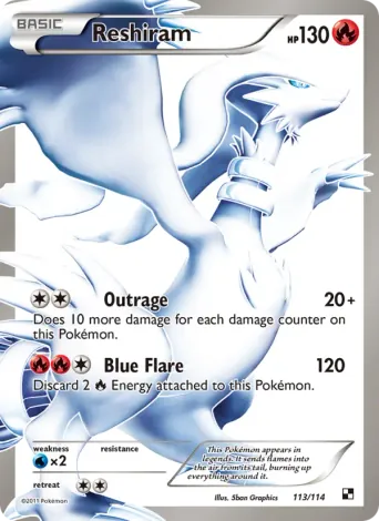 Reshiram Pokémon card #113