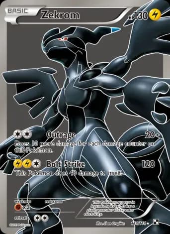 Zekrom Pokémon card #114