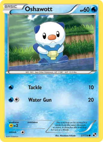 Oshawott Pokémon card #27