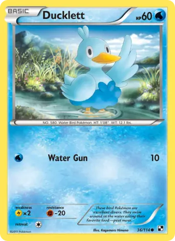 Ducklett Pokémon card #36