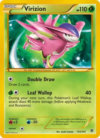 Virizion Pokémon card #103