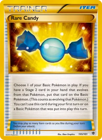 Rare Candy Pokémon card #105